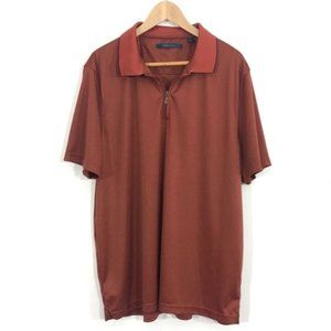Perry Ellis Quarter Zip Polo Shirt